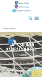 Mobile Screenshot of finnhandball.net